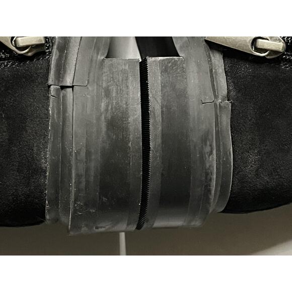 Seychelles Boots Womens Size EU 37 Black Suede Lace Up Side Zip Combat Style - Picture 10 of 10